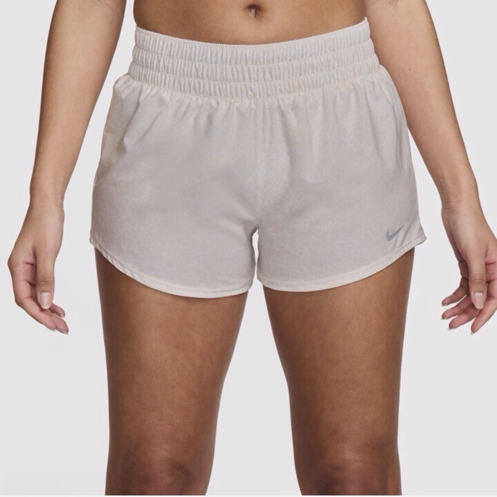 Nike Dri-Fit Training Women's Shorts Animal Print White/Phantom Size-M NWT